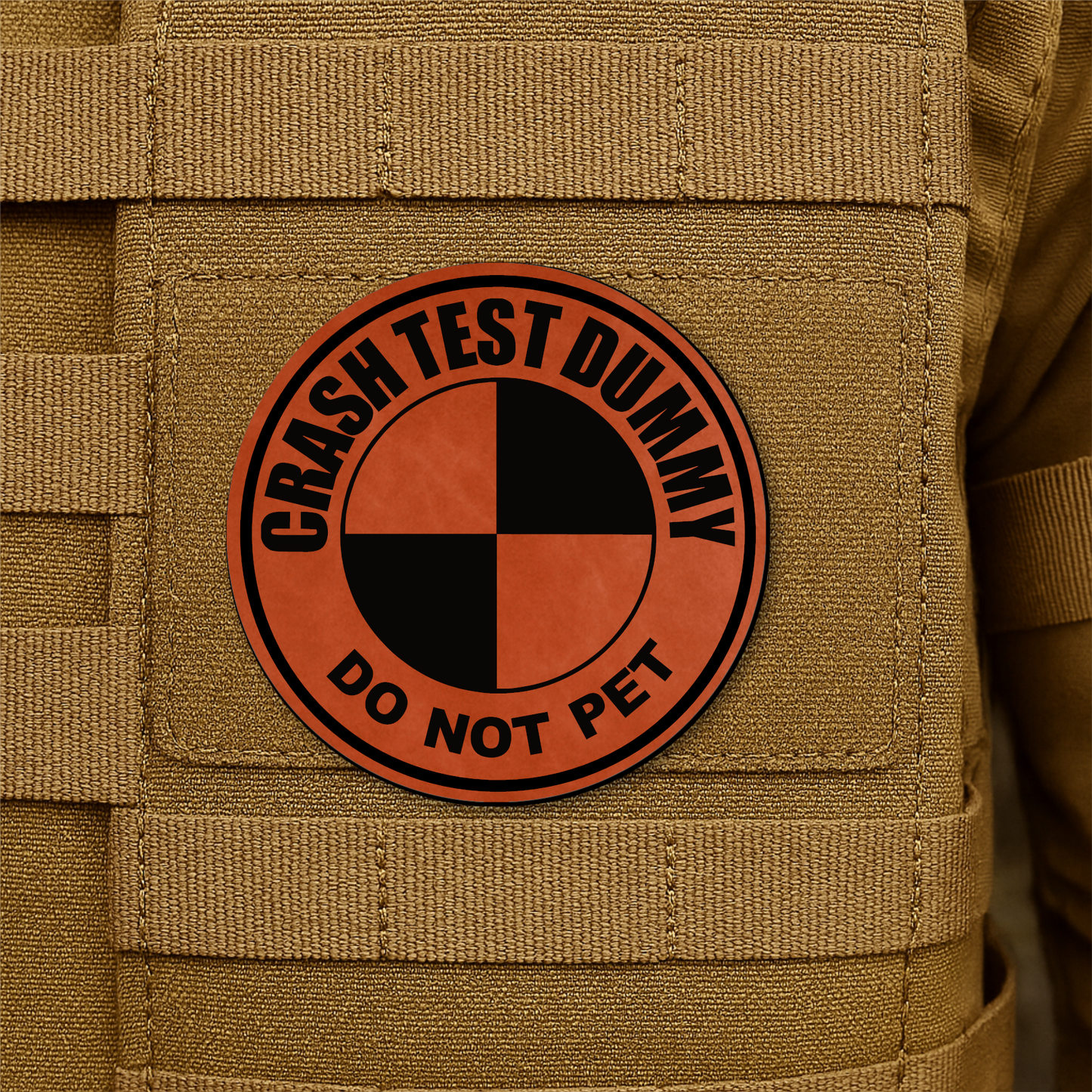 Crash Test Dummy Morale Patch 3" Round Hook & Loop | Made in USA