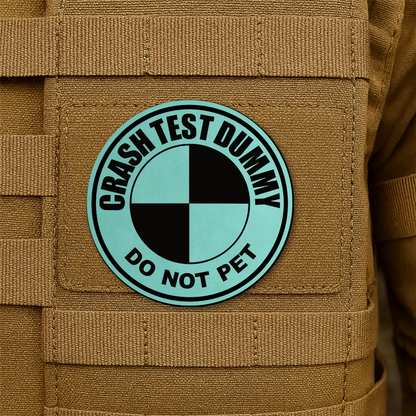 Crash Test Dummy Morale Patch 3" Round Hook & Loop | Made in USA