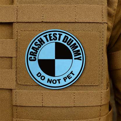 Crash Test Dummy Morale Patch 3" Round Hook & Loop | Made in USA