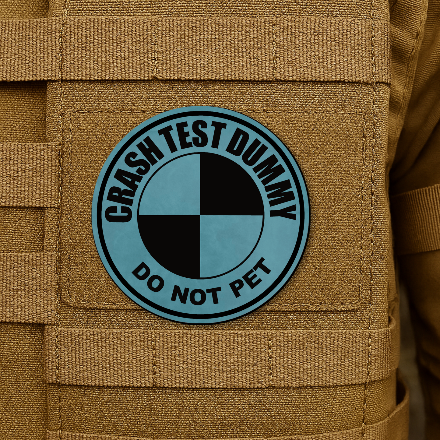Crash Test Dummy Morale Patch 3" Round Hook & Loop | Made in USA