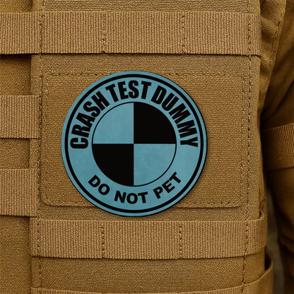 Crash Test Dummy Morale Patch 3" Round Hook & Loop | Made in USA