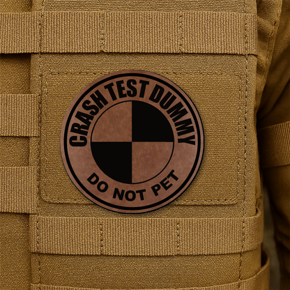 Crash Test Dummy Morale Patch 3" Round Hook & Loop | Made in USA