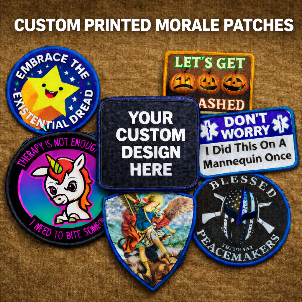 Custom Printed Morale Patch – Personalized Tactical Patch – Custom Size & Border Thread Color | Made in USA