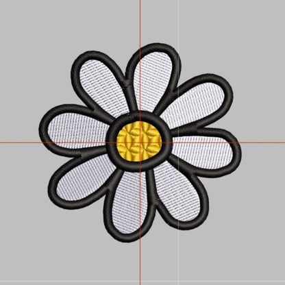 Daisy Flower Digital Embroidery File