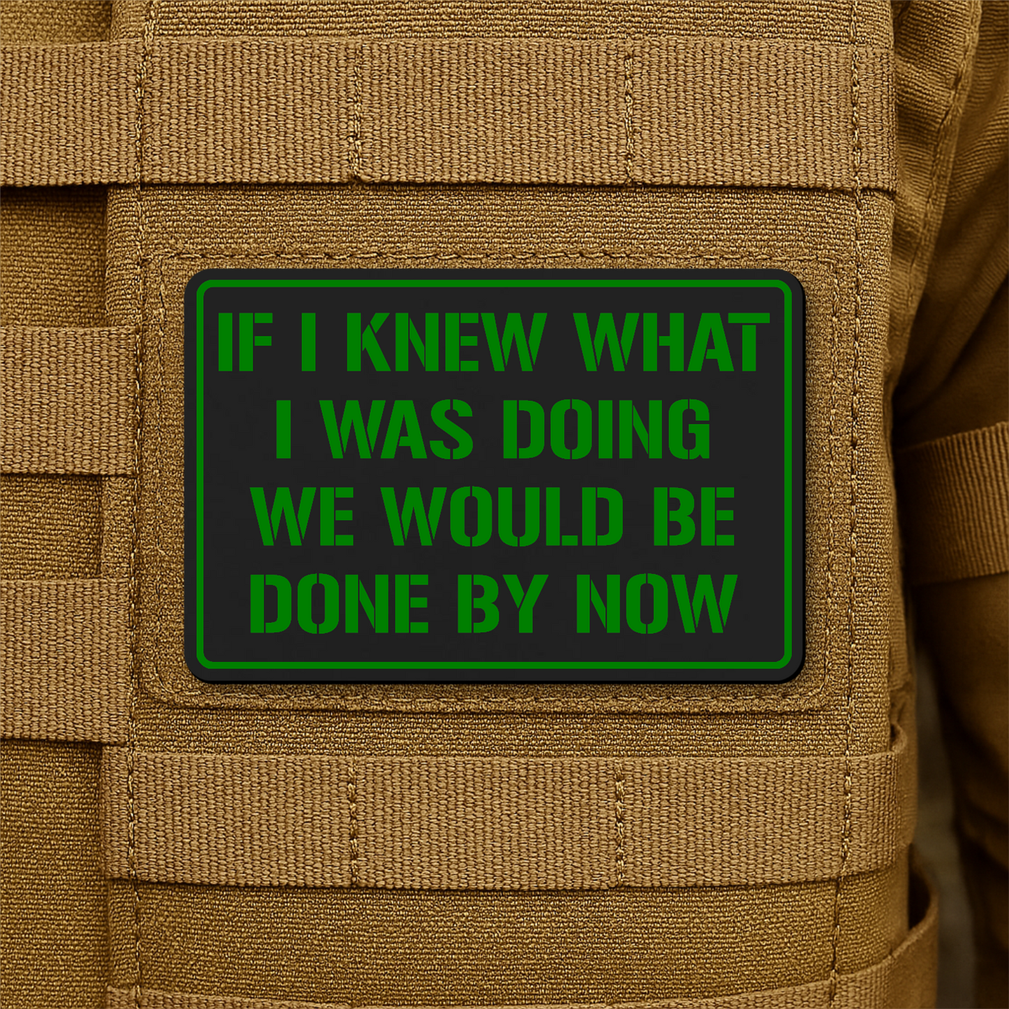 I Don't Know What I'm Doing Morale Patch 2"x3" Hook & Loop | Made in USA