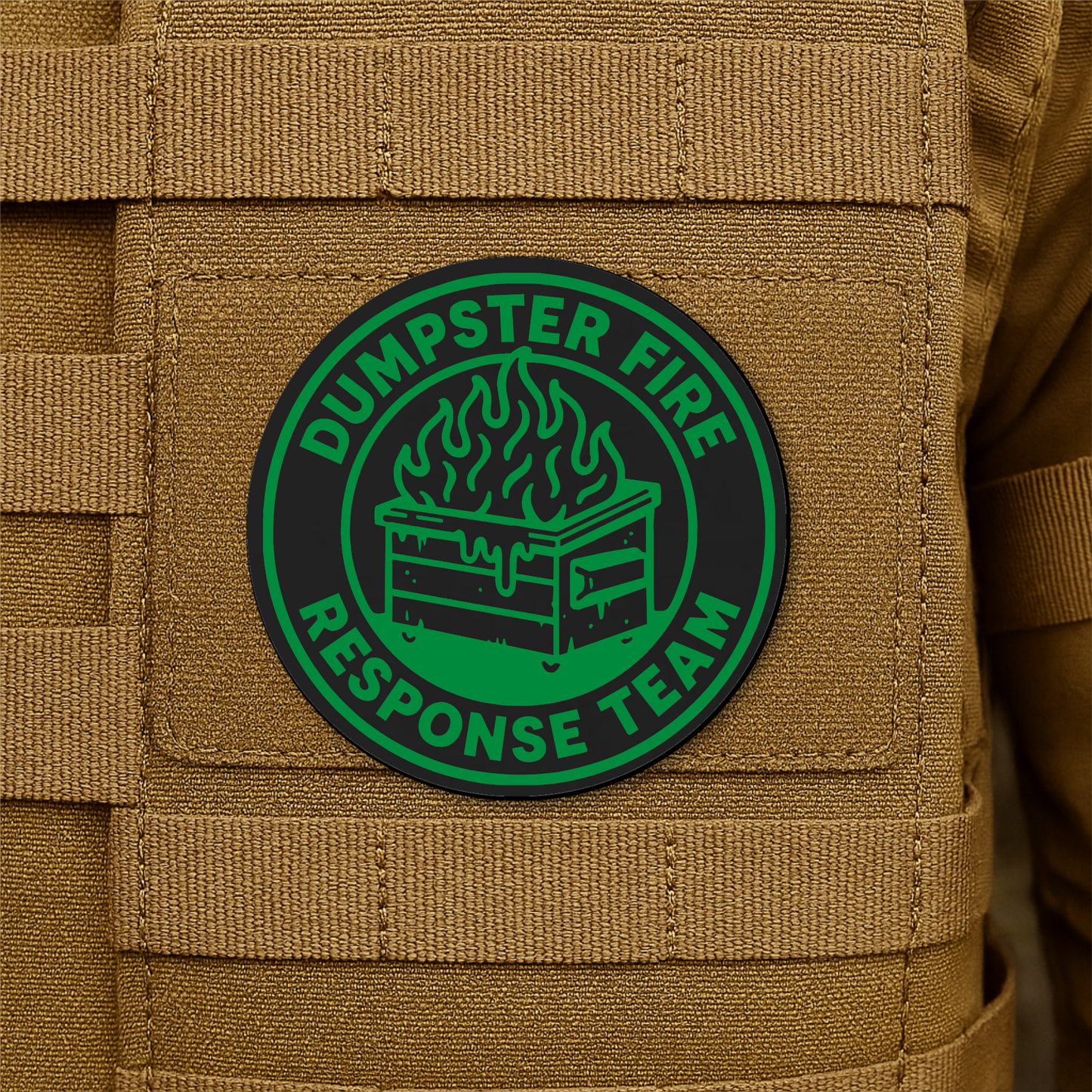 Dumpster Fire Response Team Morale Patch 3" Round Hook & Loop | Made in USA