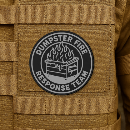 Dumpster Fire Response Team Morale Patch 3" Round Hook & Loop | Made in USA