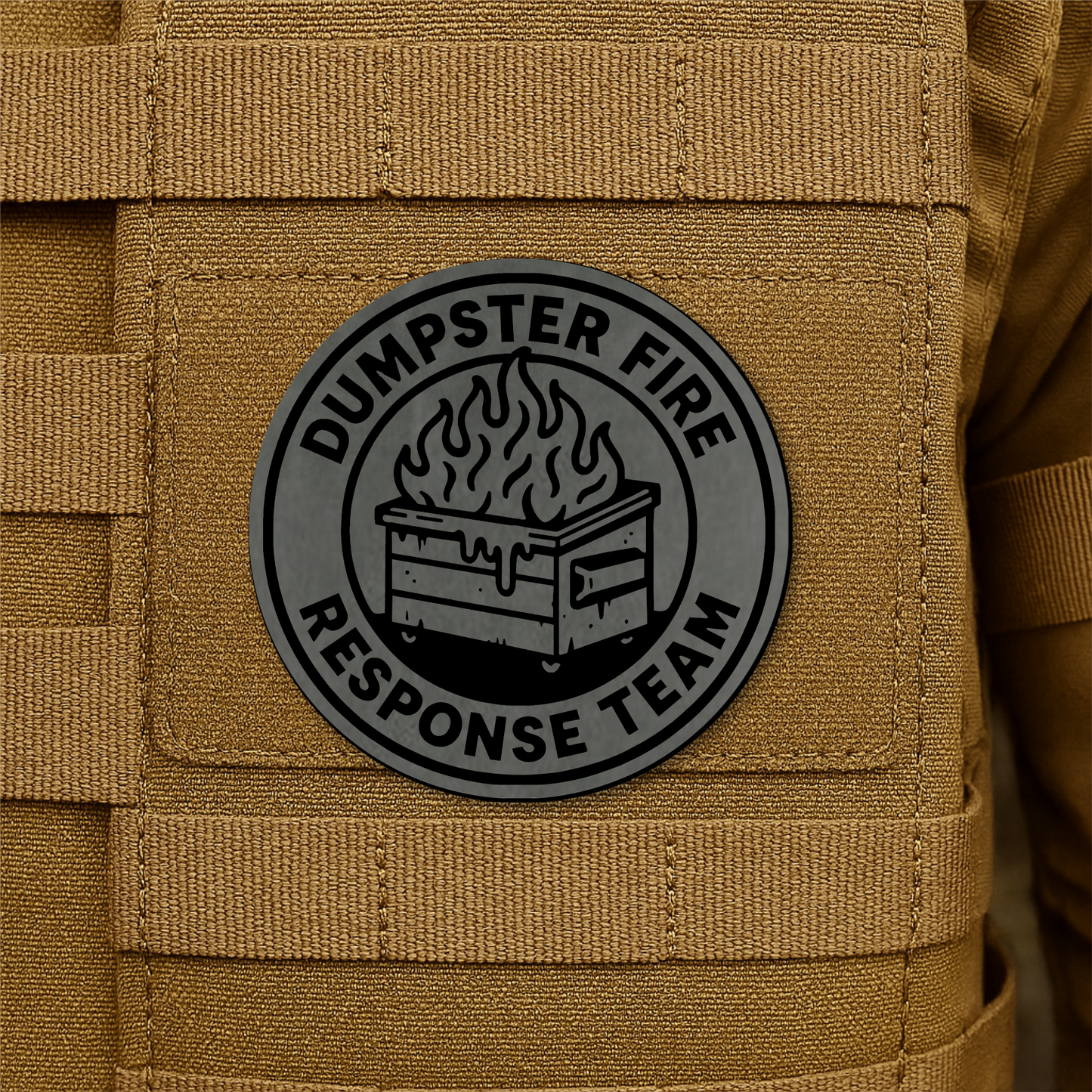 Dumpster Fire Response Team Morale Patch 3" Round Hook & Loop | Made in USA