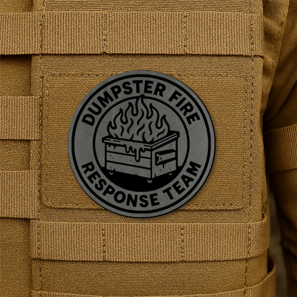 Dumpster Fire Response Team Morale Patch 3" Round Hook & Loop | Made in USA
