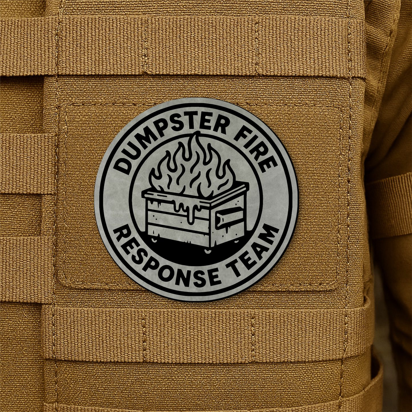 Dumpster Fire Response Team Morale Patch 3" Round Hook & Loop | Made in USA