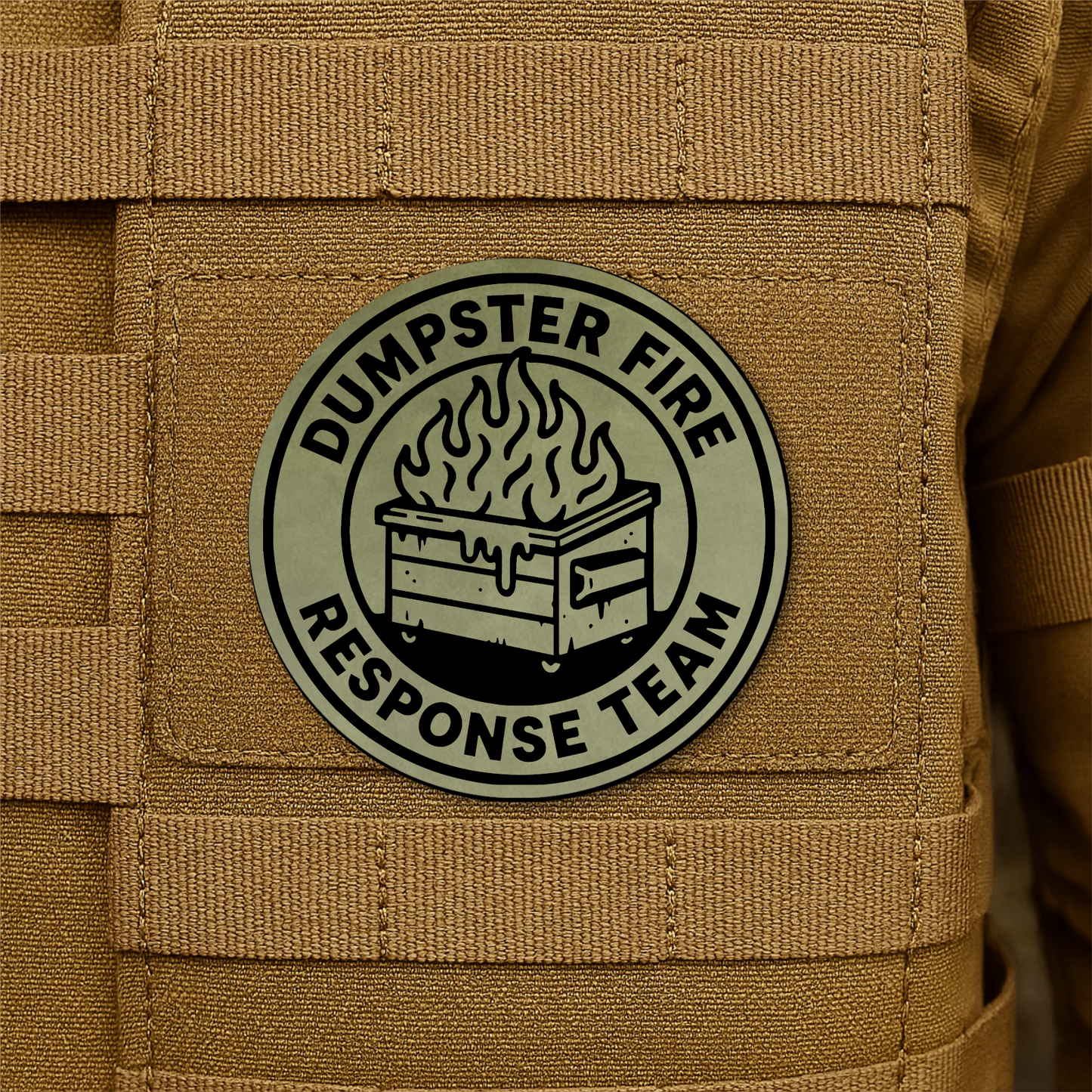 Dumpster Fire Response Team Morale Patch 3" Round Hook & Loop | Made in USA