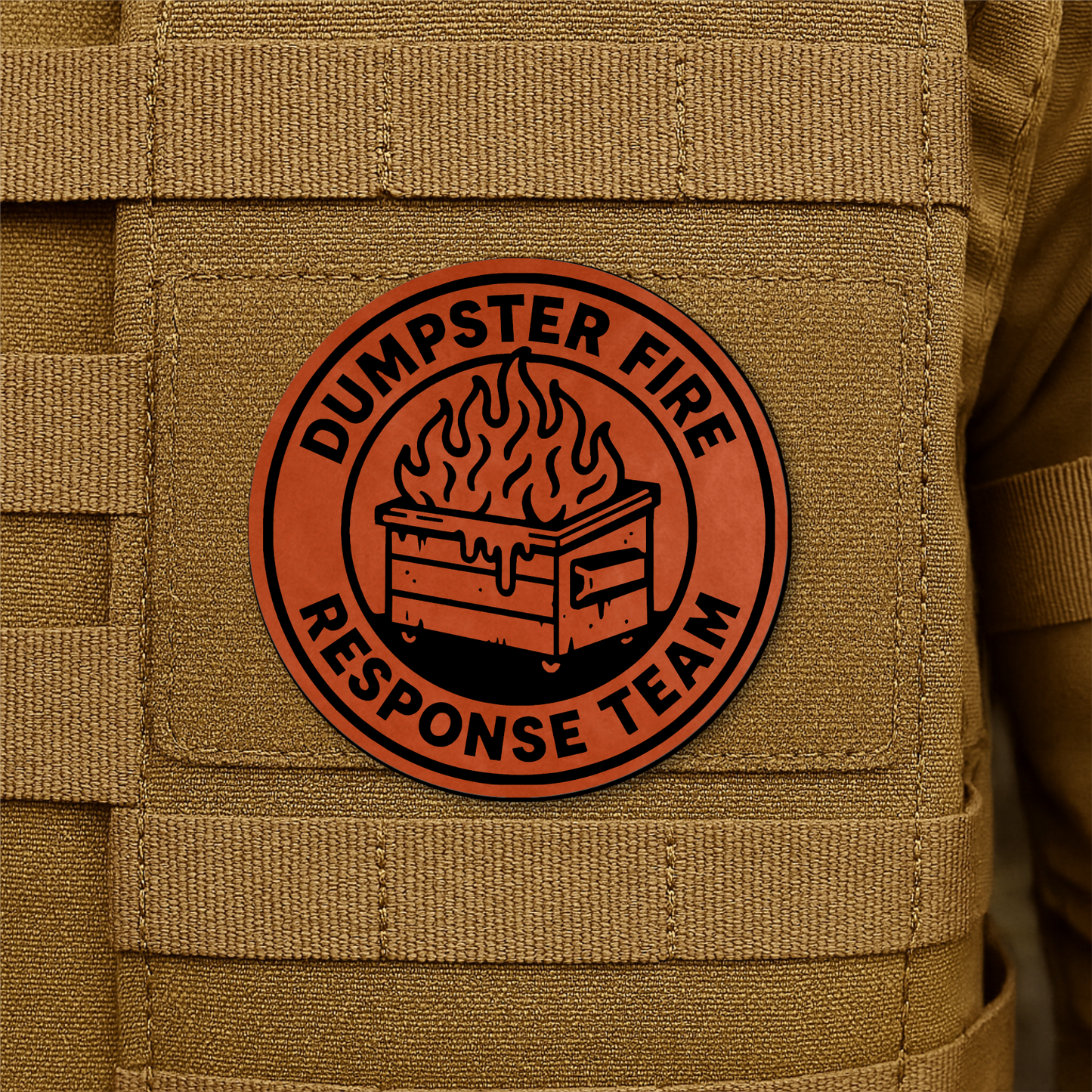 Dumpster Fire Response Team Morale Patch 3" Round Hook & Loop | Made in USA