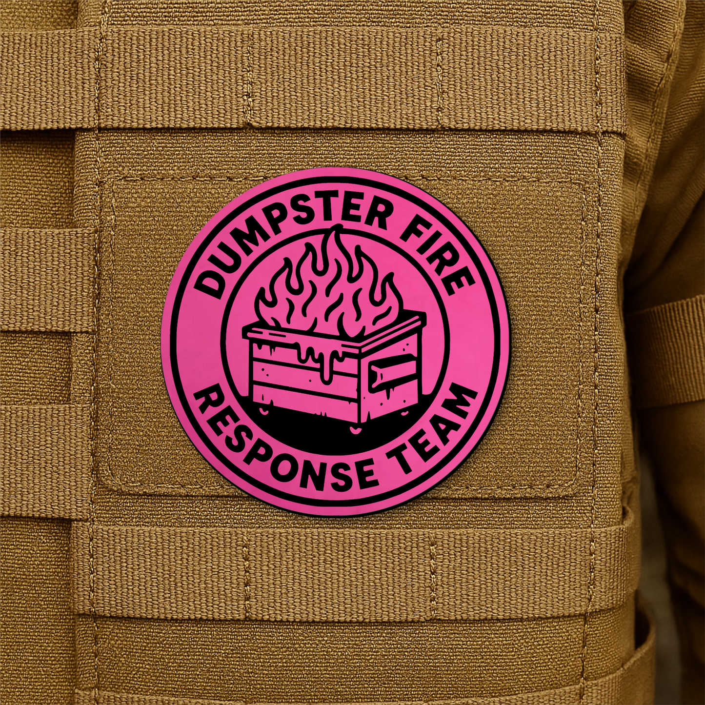 Dumpster Fire Response Team Morale Patch 3" Round Hook & Loop | Made in USA