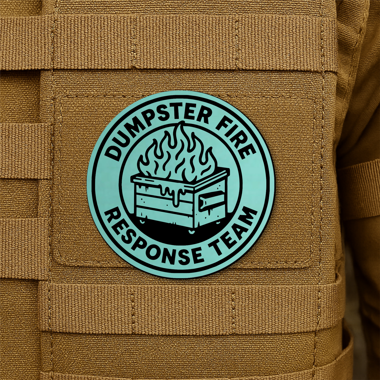 Dumpster Fire Response Team Morale Patch 3" Round Hook & Loop | Made in USA