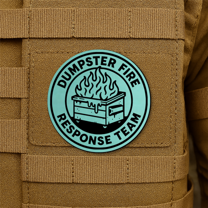 Dumpster Fire Response Team Morale Patch 3" Round Hook & Loop | Made in USA