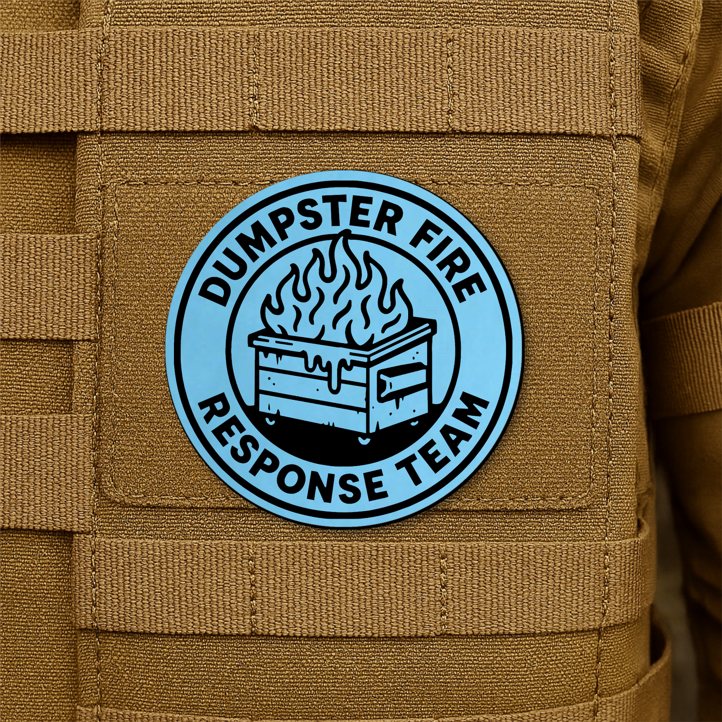 Dumpster Fire Response Team Morale Patch 3" Round Hook & Loop | Made in USA