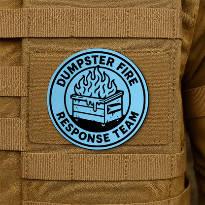 Dumpster Fire Response Team Morale Patch 3" Round Hook & Loop | Made in USA