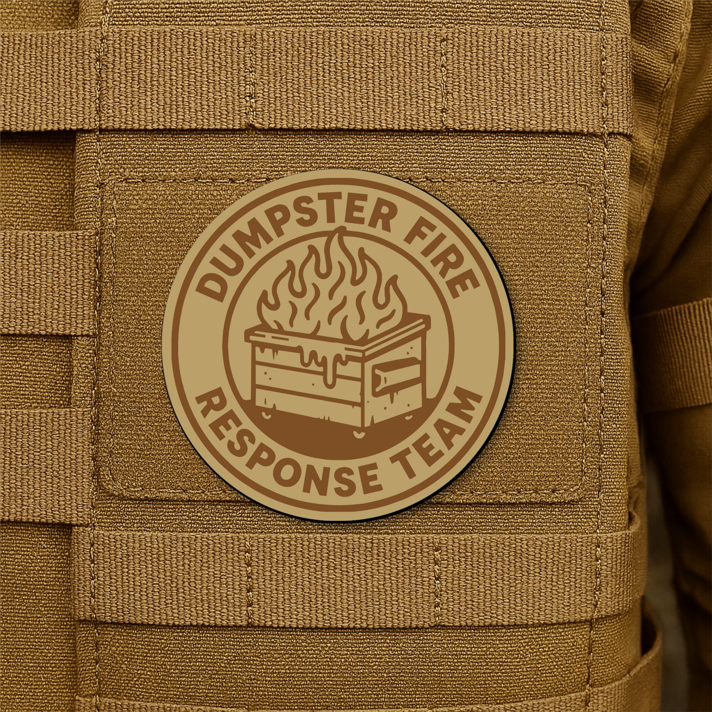 Dumpster Fire Response Team Morale Patch 3" Round Hook & Loop | Made in USA