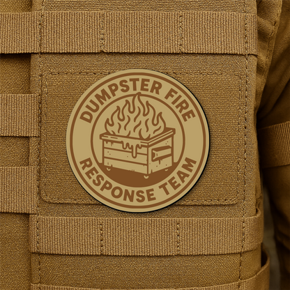 Dumpster Fire Response Team Morale Patch 3" Round Hook & Loop | Made in USA