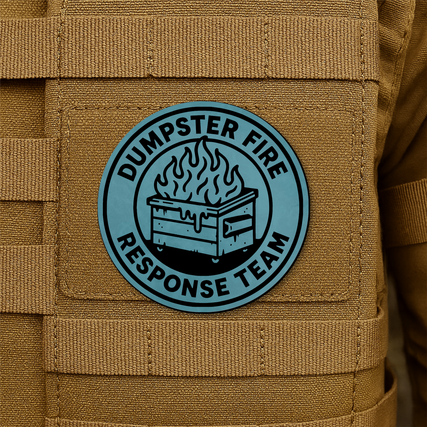 Dumpster Fire Response Team Morale Patch 3" Round Hook & Loop | Made in USA
