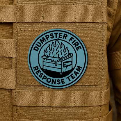 Dumpster Fire Response Team Morale Patch 3" Round Hook & Loop | Made in USA