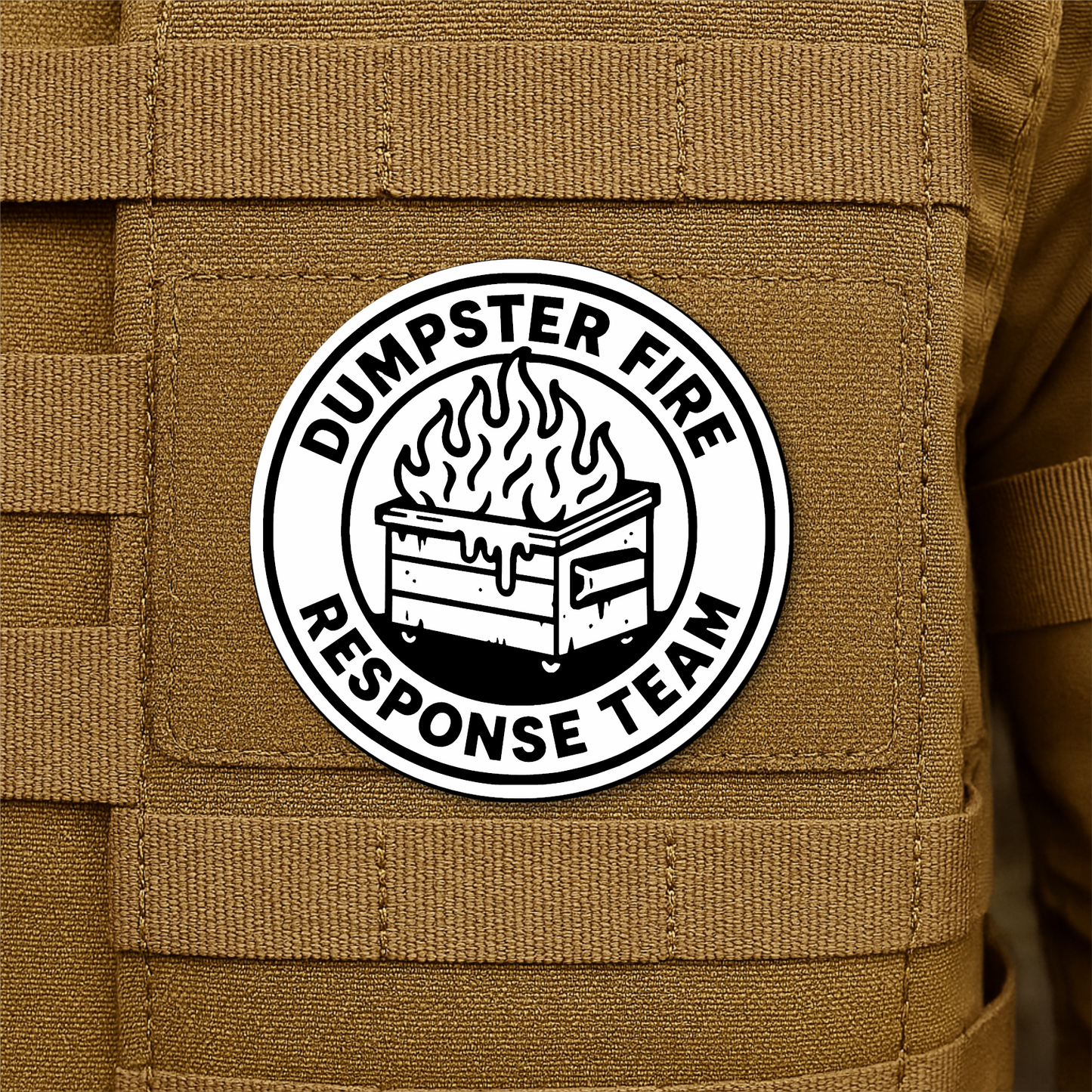 Dumpster Fire Response Team Morale Patch 3" Round Hook & Loop | Made in USA