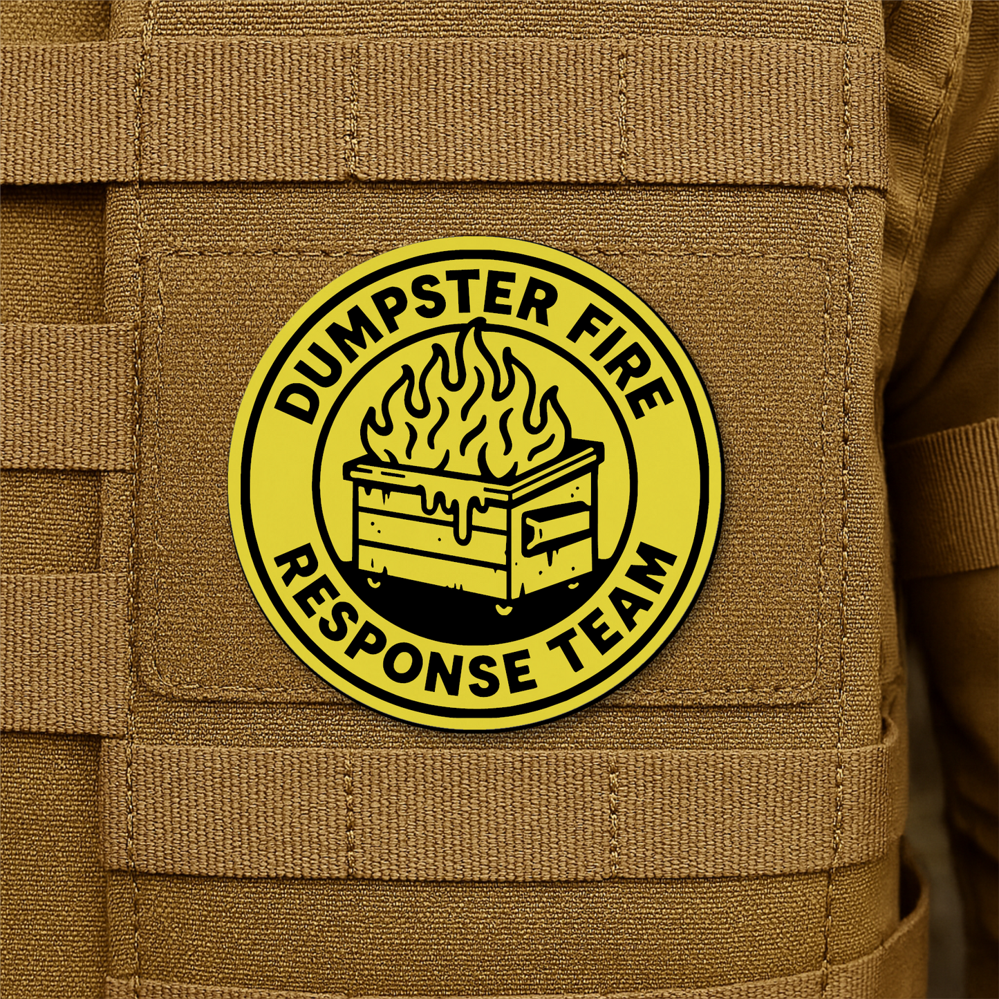 Dumpster Fire Response Team Morale Patch 3" Round Hook & Loop | Made in USA