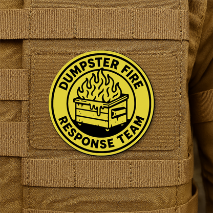 Dumpster Fire Response Team Morale Patch 3" Round Hook & Loop | Made in USA