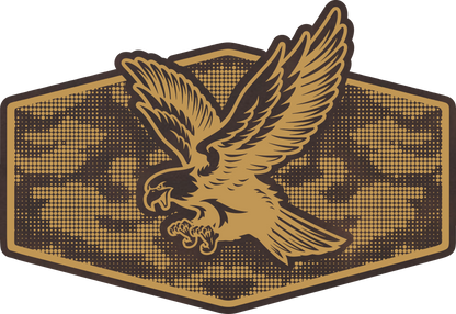 American Bald Eagle Leather Hat Patch – SVG & LightBurn (lbrn2) Engraving File for Laser Cutting & Engraving