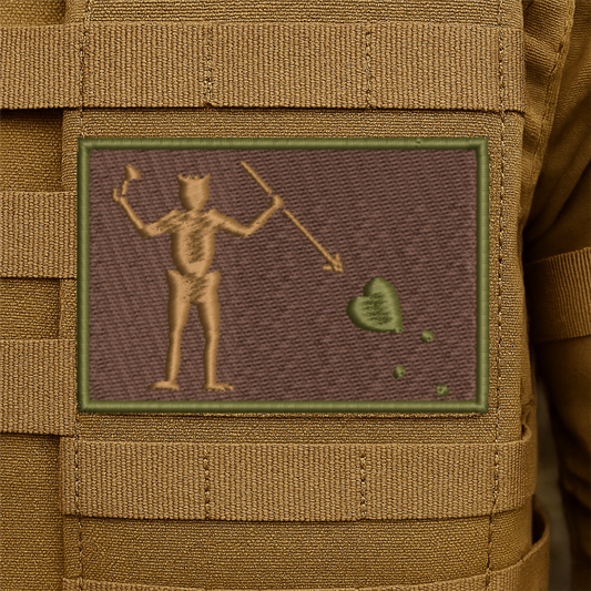 Edward Teach Blackbeard Flag Tactical Embroidered Morale Patch