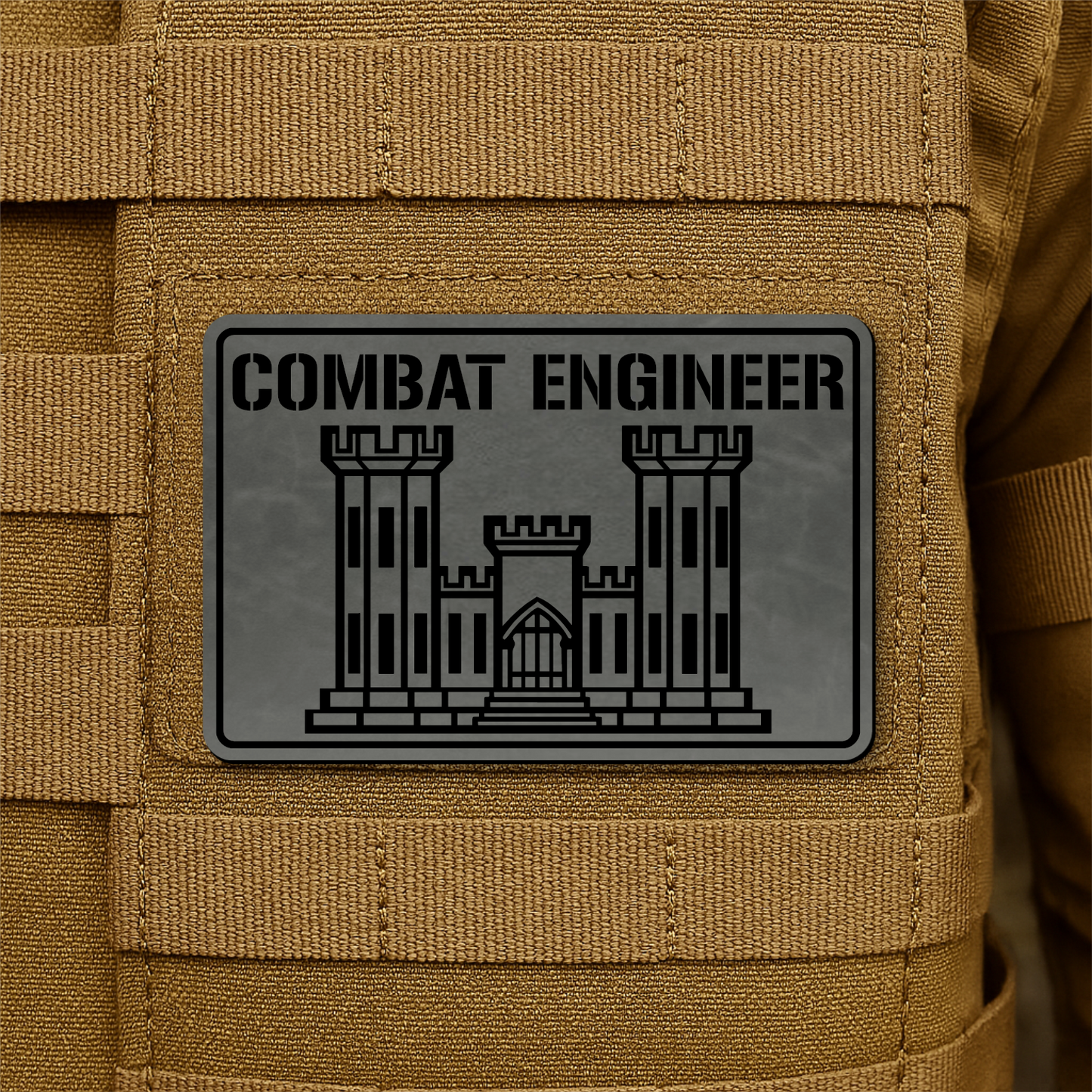 Combat Engineer Morale Patch 2"x3" Hook & Loop | Made in USA