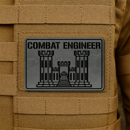 Combat Engineer Morale Patch 2"x3" Hook & Loop | Made in USA