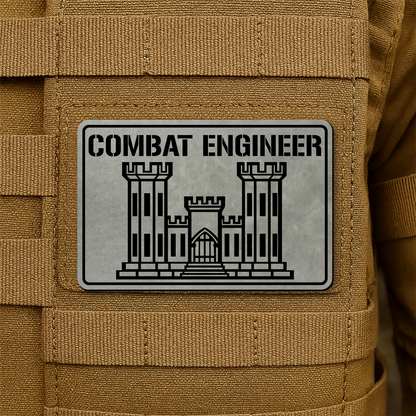 Combat Engineer Morale Patch 2"x3" Hook & Loop | Made in USA