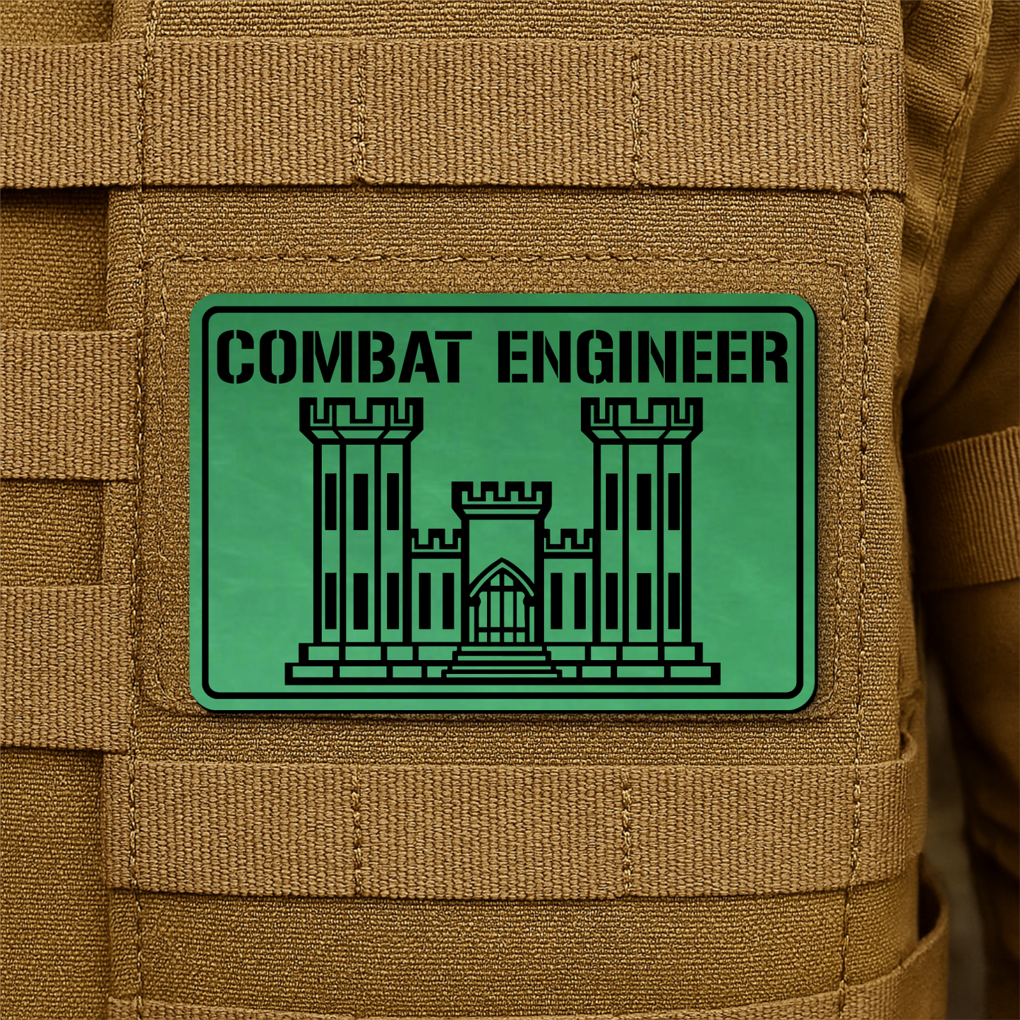 Combat Engineer Morale Patch 2"x3" Hook & Loop | Made in USA