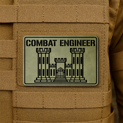 Combat Engineer Morale Patch 2"x3" Hook & Loop | Made in USA