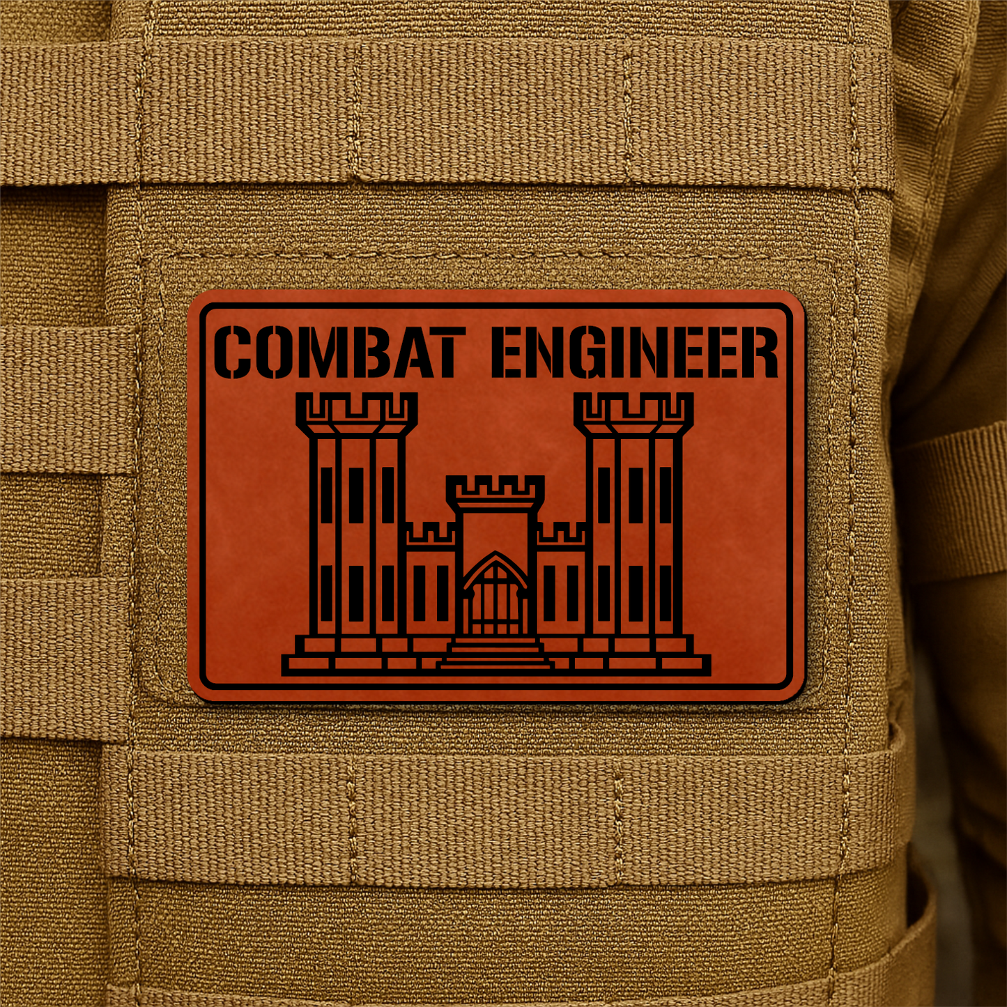 Combat Engineer Morale Patch 2"x3" Hook & Loop | Made in USA