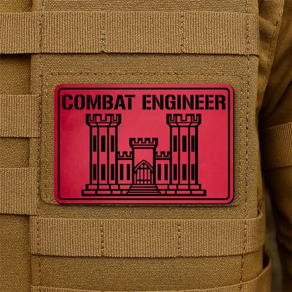 Combat Engineer Morale Patch 2"x3" Hook & Loop | Made in USA