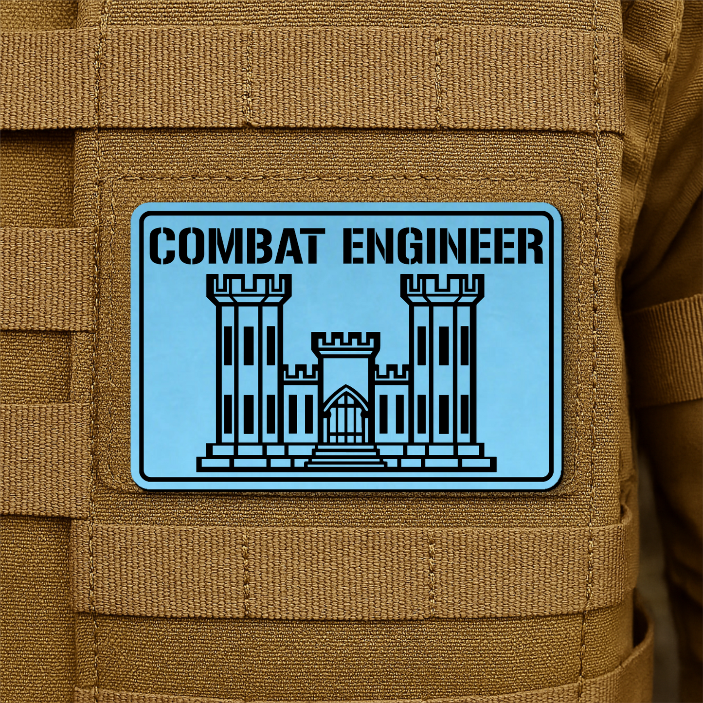 Combat Engineer Morale Patch 2"x3" Hook & Loop | Made in USA