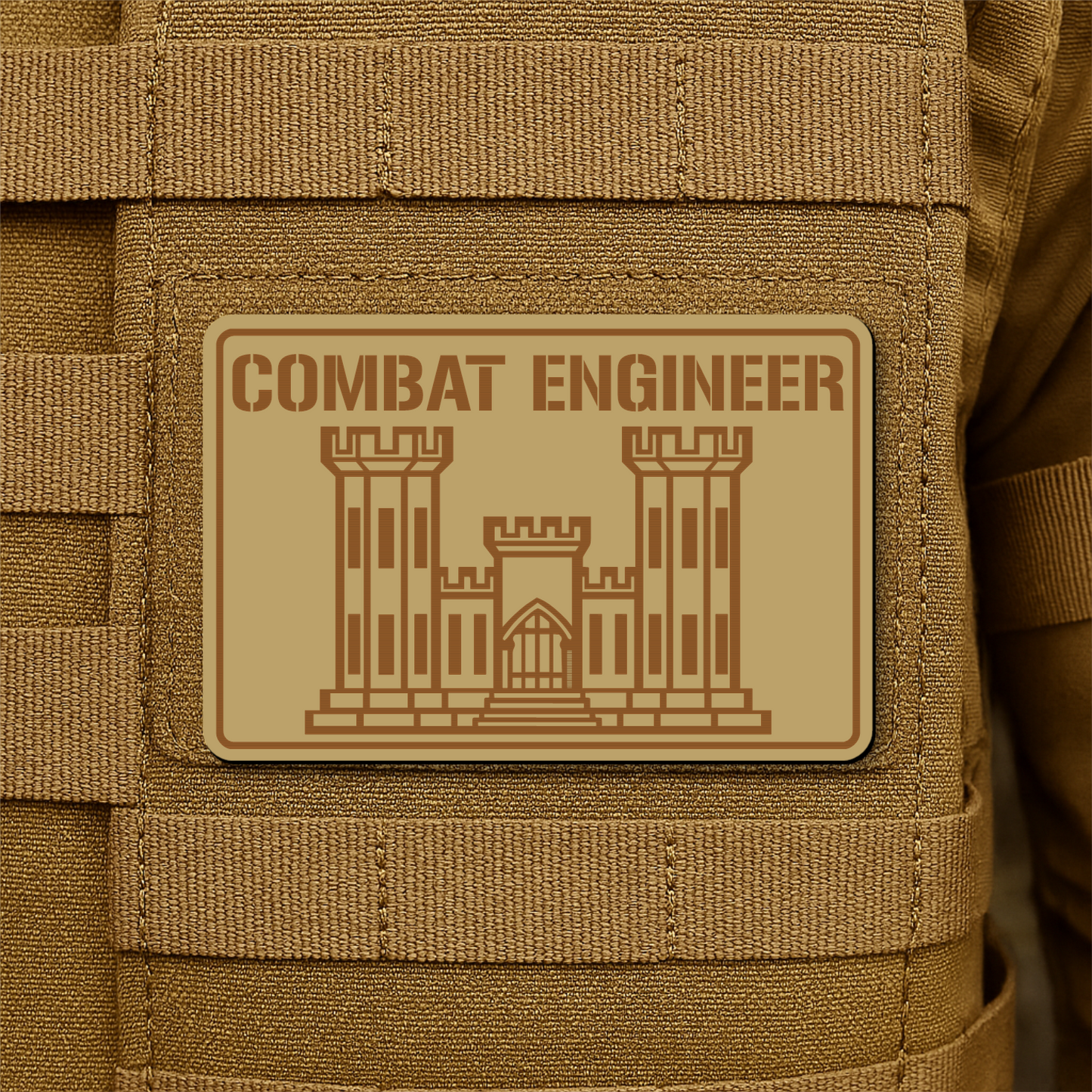 Combat Engineer Morale Patch 2"x3" Hook & Loop | Made in USA