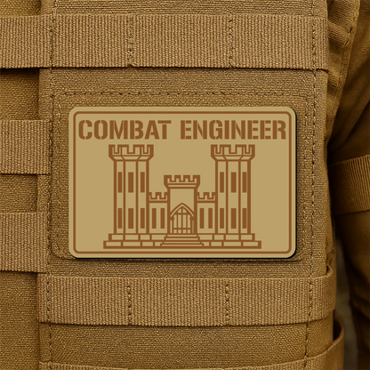 Combat Engineer Morale Patch 2"x3" Hook & Loop | Made in USA