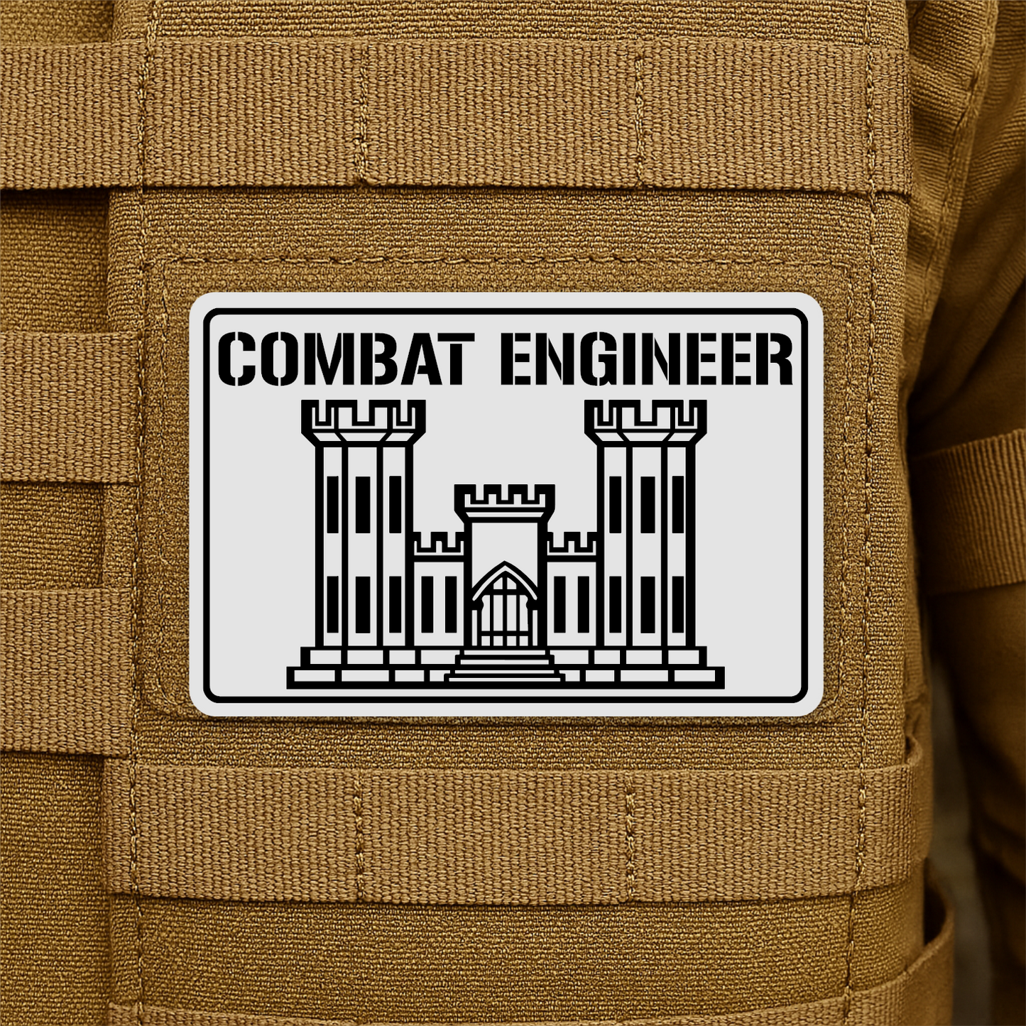 Combat Engineer Morale Patch 2"x3" Hook & Loop | Made in USA
