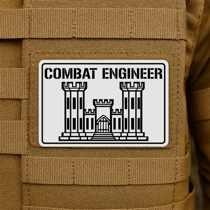 Combat Engineer Morale Patch 2"x3" Hook & Loop | Made in USA