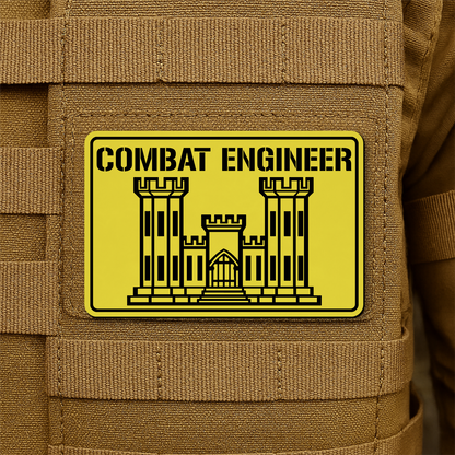 Combat Engineer Morale Patch 2"x3" Hook & Loop | Made in USA