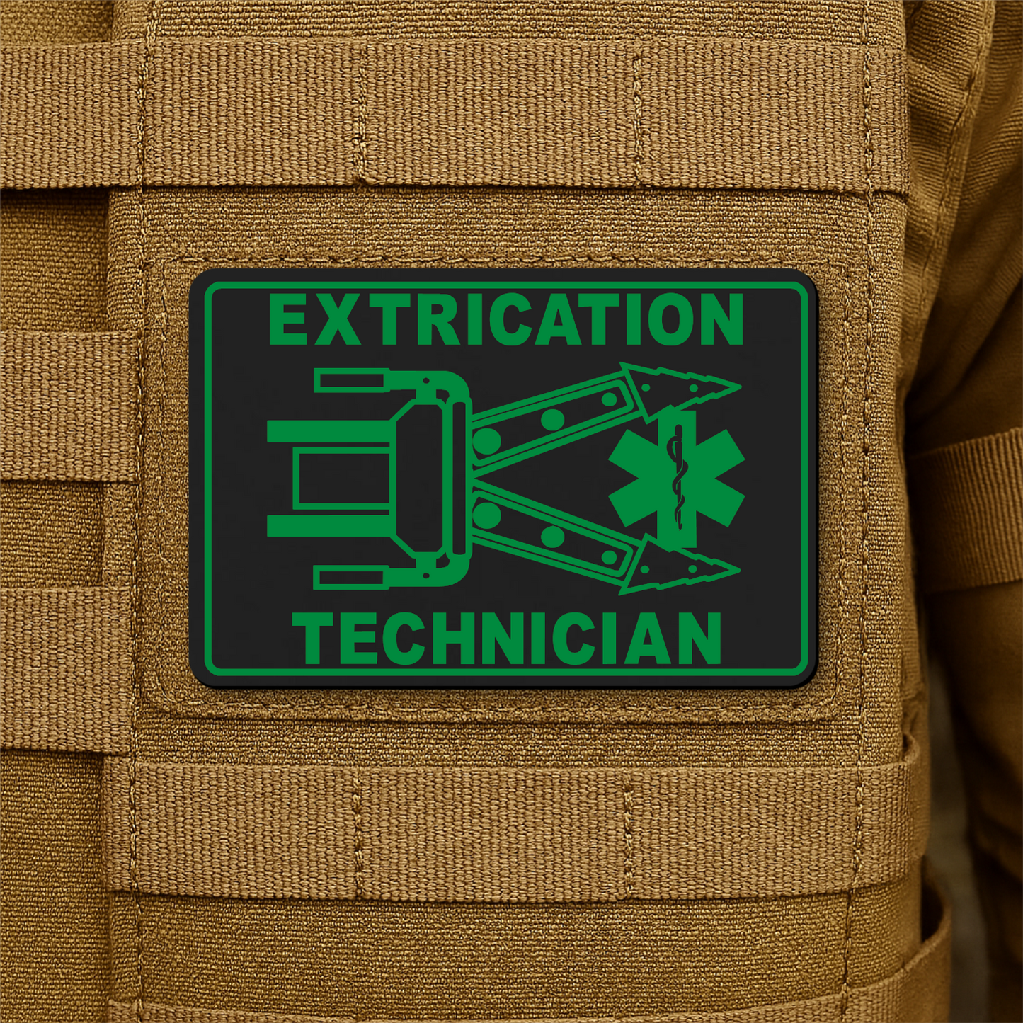 Vehicle Extrication Technician - Jaws of Life Patch – 2” x 3” Hook & Loop | Made in USA