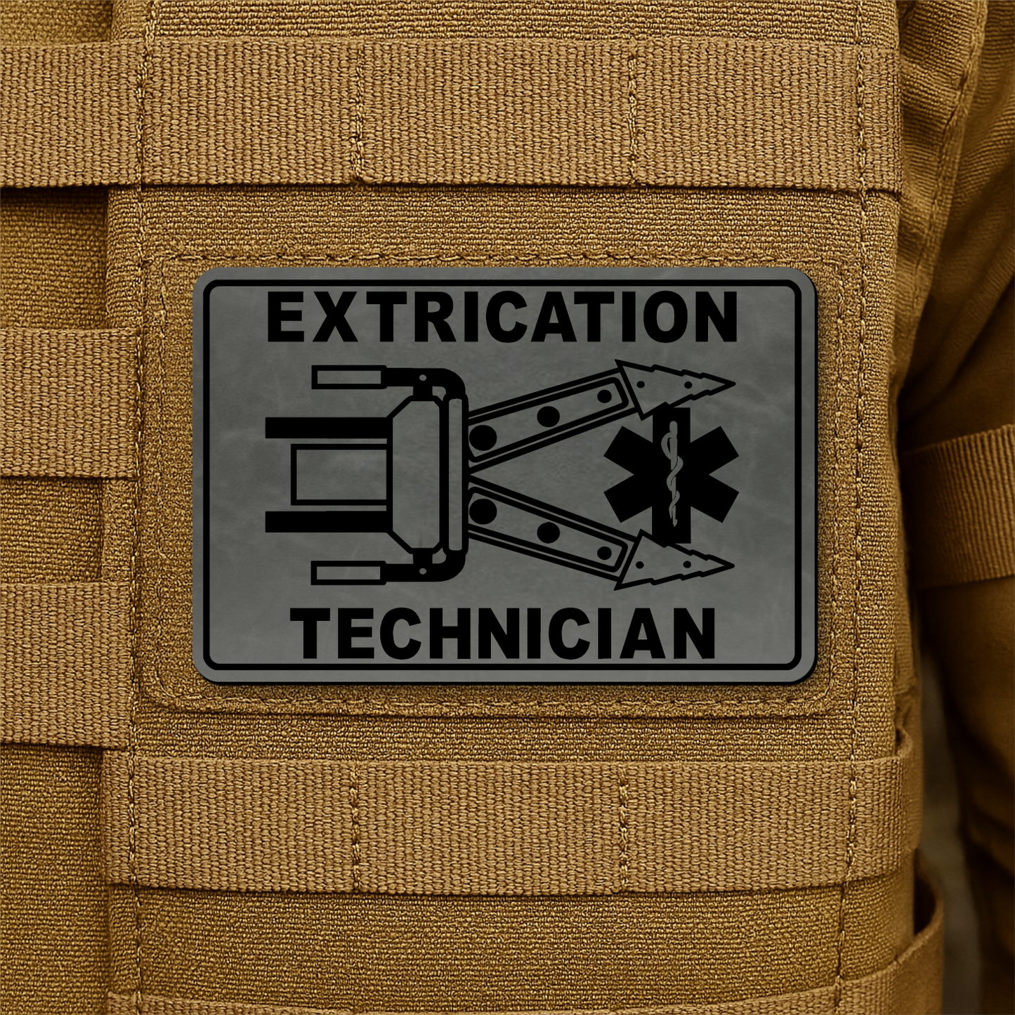 Vehicle Extrication Technician - Jaws of Life Patch – 2” x 3” Hook & Loop | Made in USA