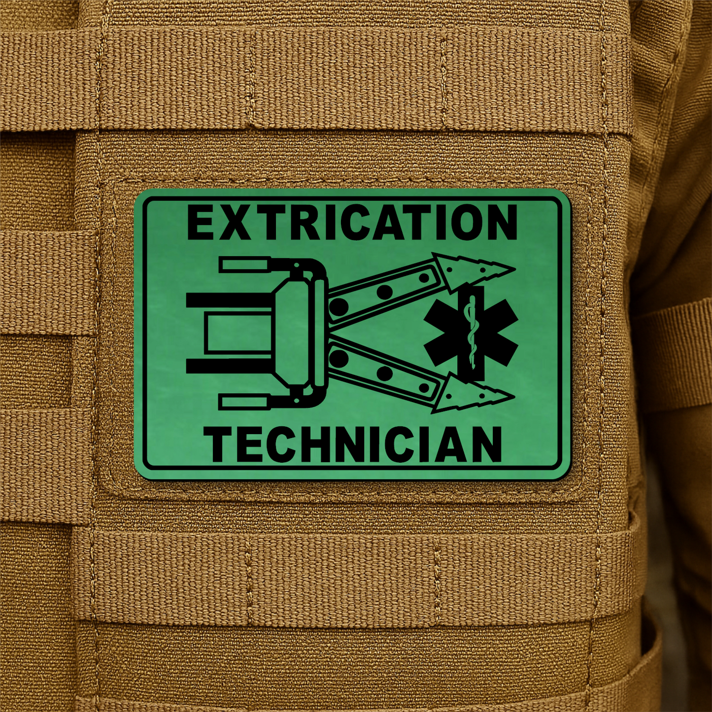 Vehicle Extrication Technician - Jaws of Life Patch – 2” x 3” Hook & Loop | Made in USA