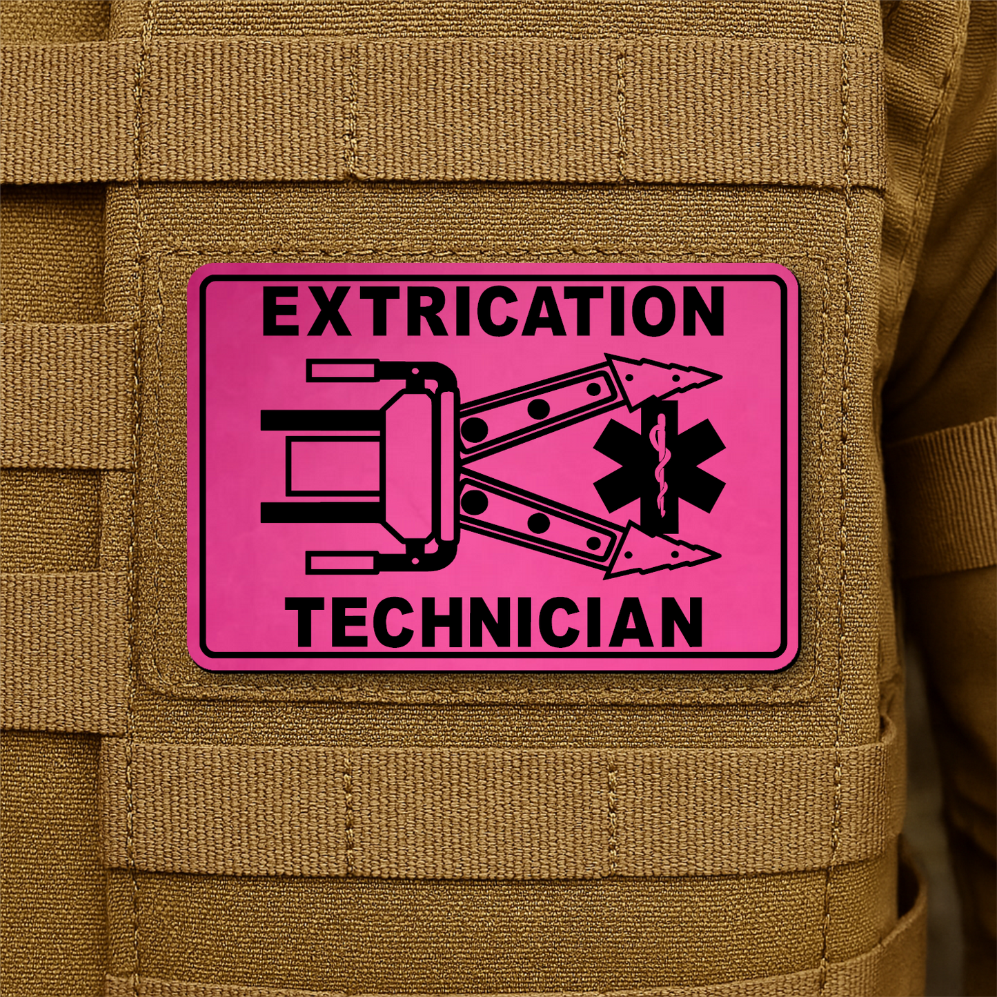 Vehicle Extrication Technician - Jaws of Life Patch – 2” x 3” Hook & Loop | Made in USA