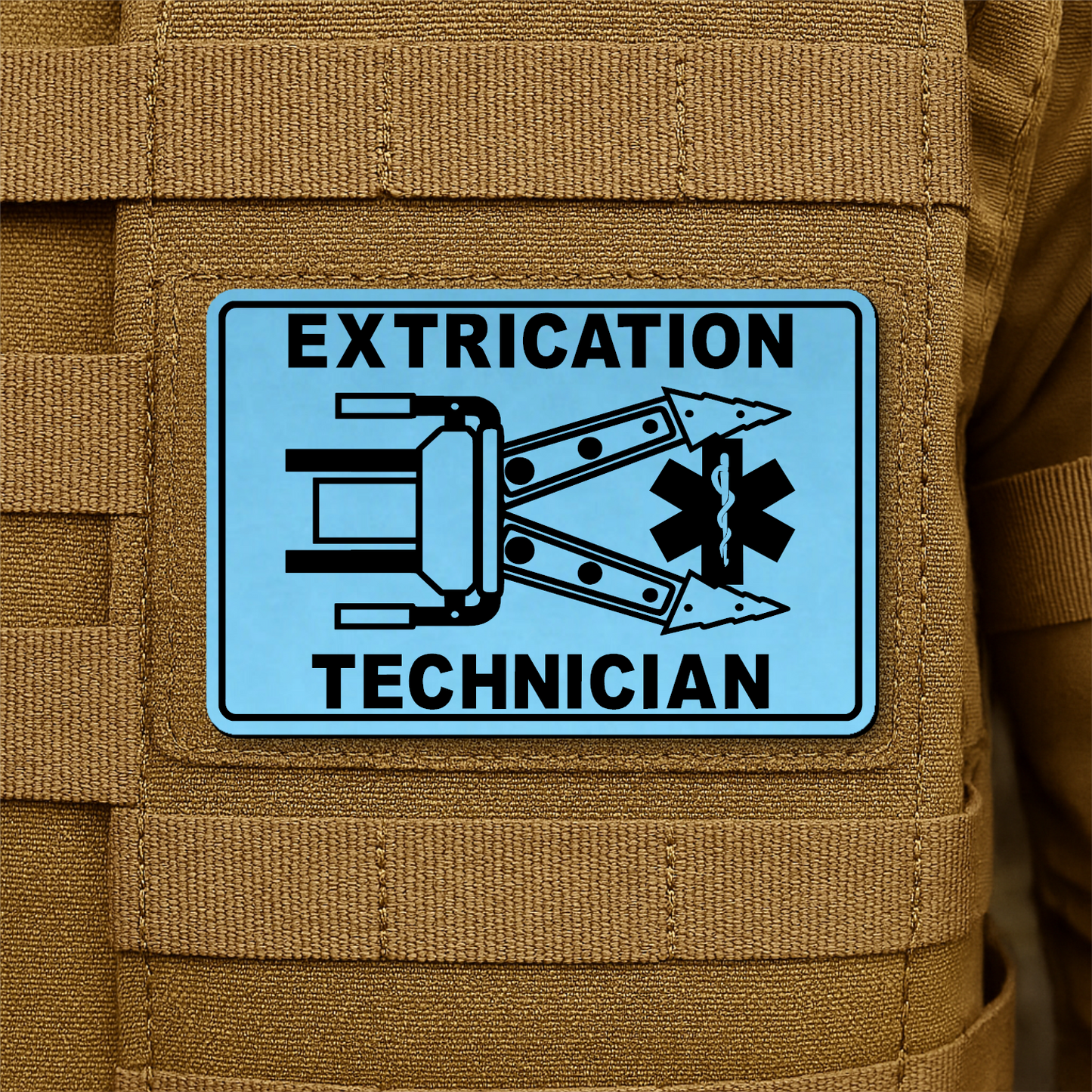 Vehicle Extrication Technician - Jaws of Life Patch – 2” x 3” Hook & Loop | Made in USA