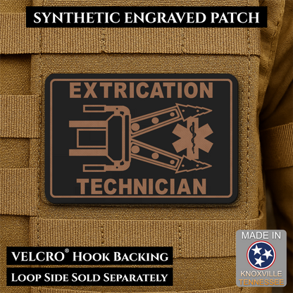 Vehicle Extrication Technician - Jaws of Life Patch - Morale Patch, 2x3" | Made in USA | VELCRO® Brand Hook Backing
