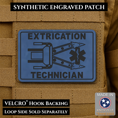 Vehicle Extrication Technician - Jaws of Life Patch - Morale Patch, 2x3" | Made in USA | VELCRO® Brand Hook Backing